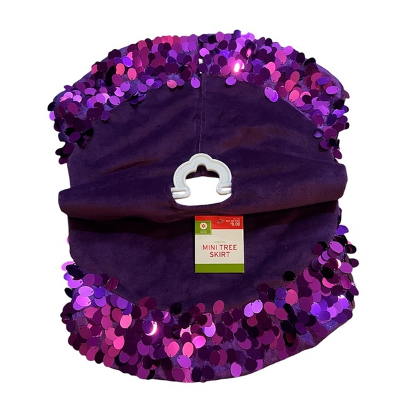 Target Purple Mini Christmas Tree Skirt - Picture 2 of 3